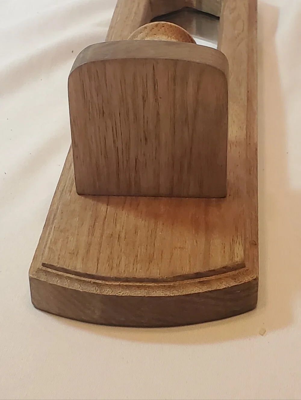 Home Interiors Homco Vtg Wood Wall Mirror Sconce Candle Holder in Natural Brown